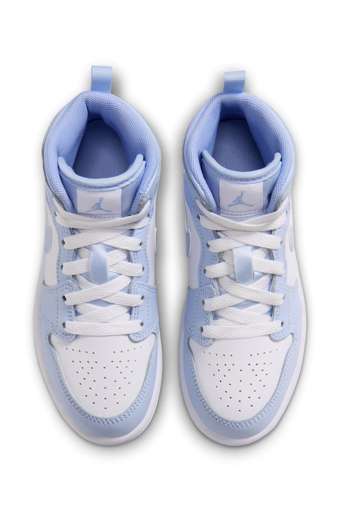 Jordan 1 Mid sneakersy dziecięce skórzane Jordan DQ8424 niebieski