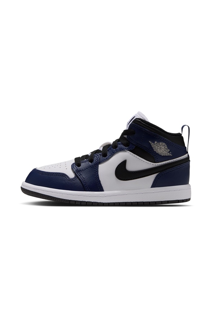 Jordan Jordan 1 Mid sneakersy dziecięce skórzane czarny DQ8424