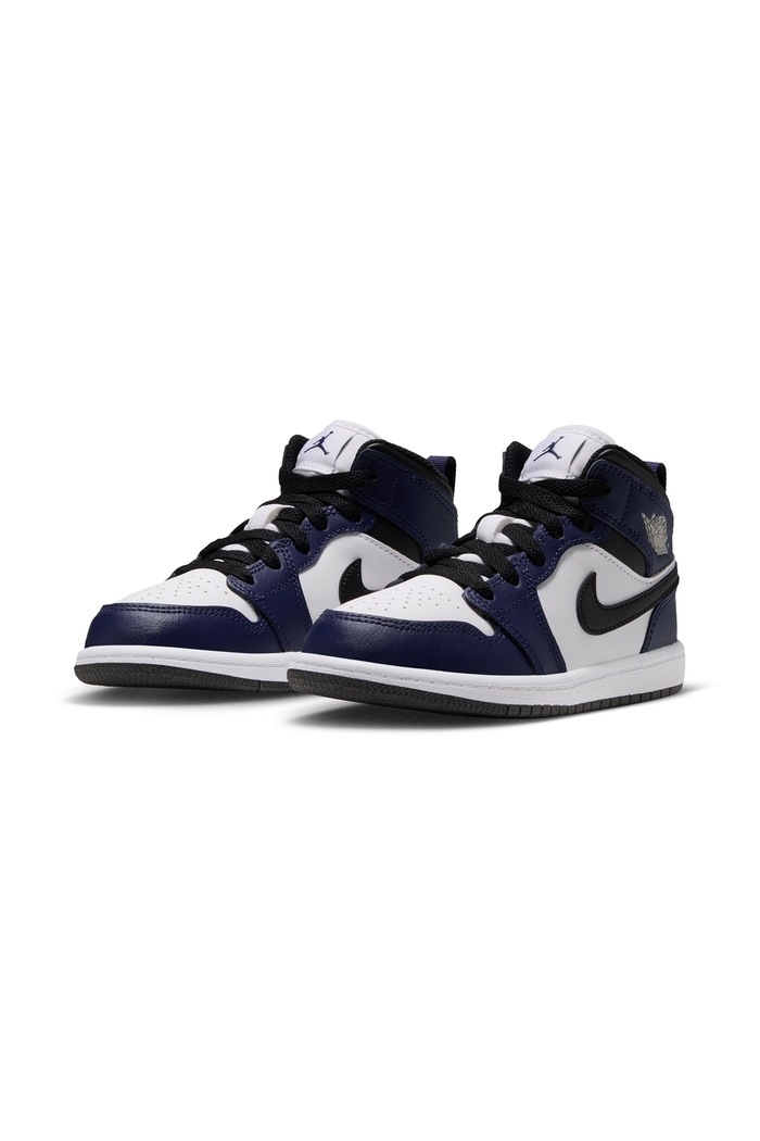 Jordan Jordan 1 Mid sneakersy dziecięce skórzane DQ8424 czarny AW26