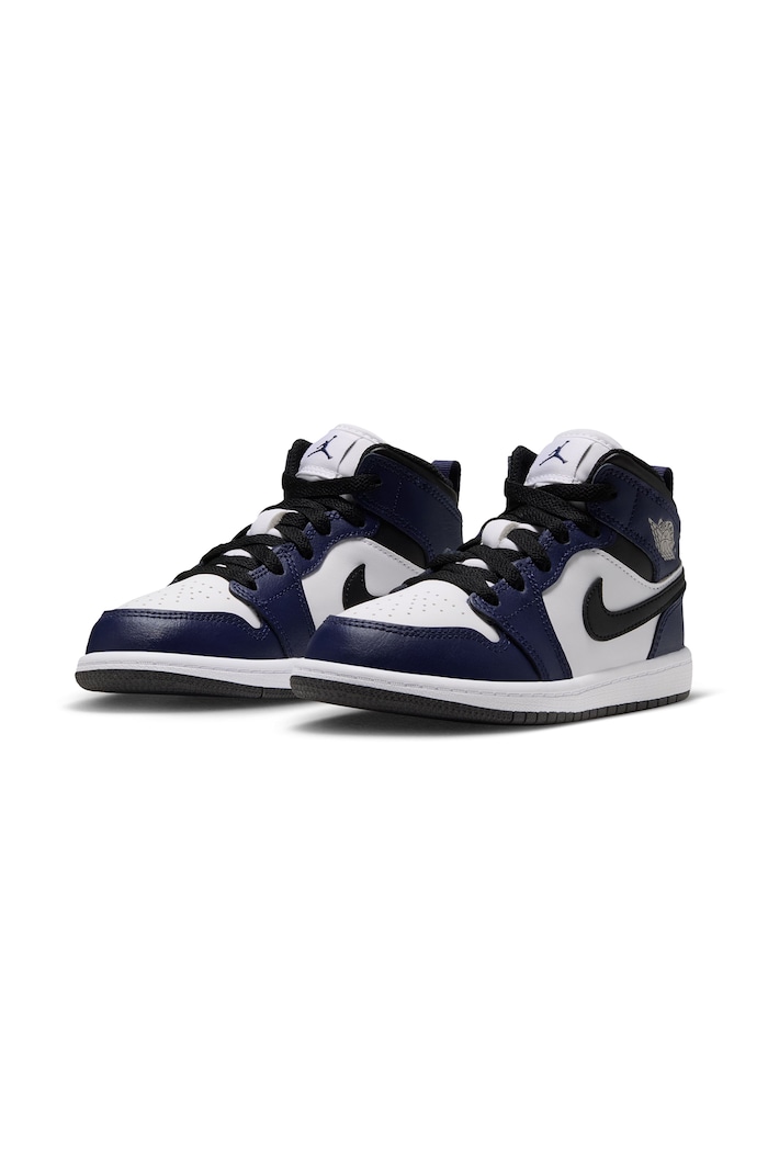 Jordan Jordan 1 Mid sneakersy dziecięce skórzane DQ8424 czarny AW26