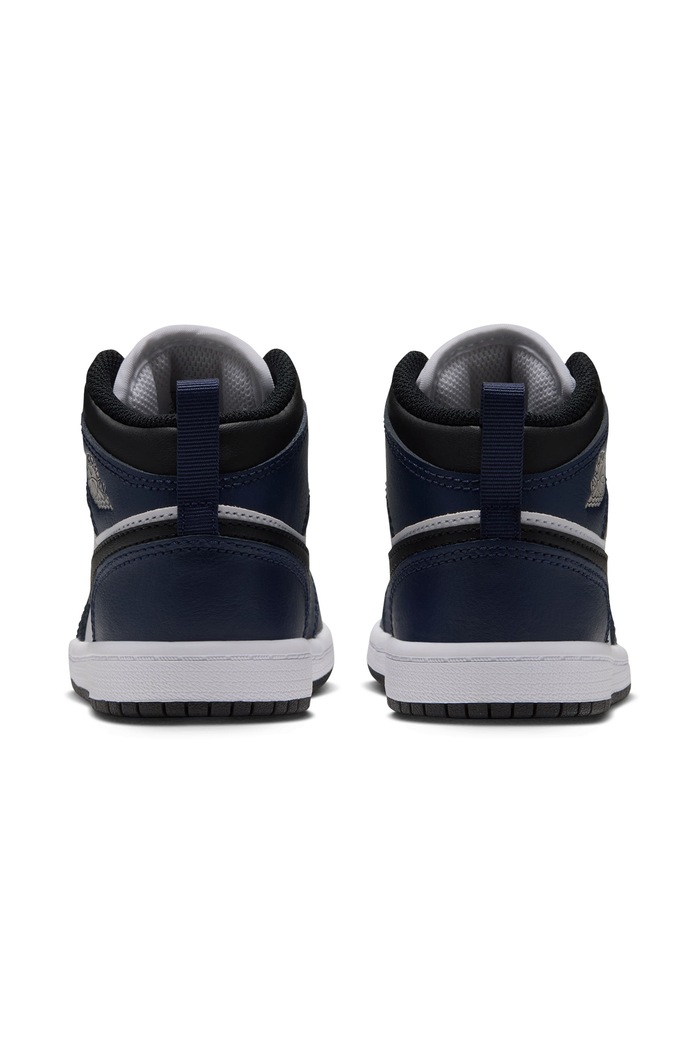 Chłopiec Jordan Jordan 1 Mid sneakersy dziecięce skórzane DQ8424 czarny