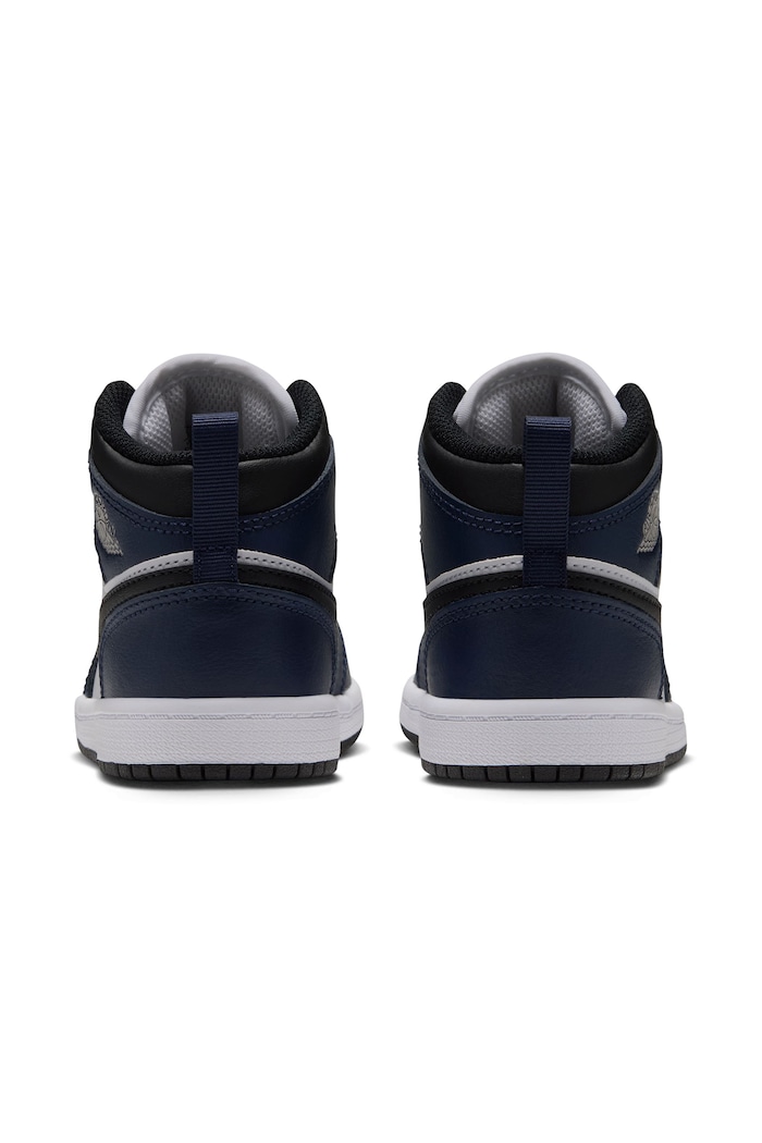 Chłopiec Jordan Jordan 1 Mid sneakersy dziecięce skórzane DQ8424 czarny
