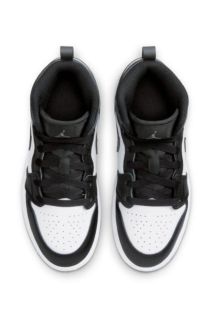 Jordan 1 Mid sneakers παιδικά δερμάτινα Jordan DQ8424 μαύρο