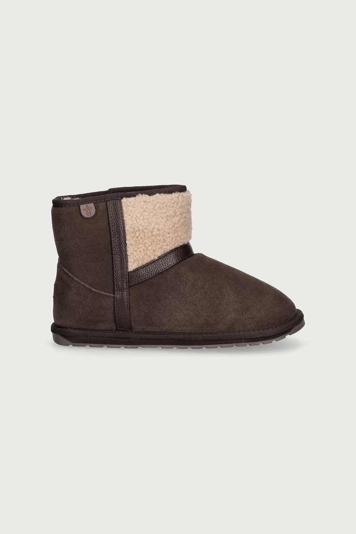Emu Australia Śniegowce dziecięce zamszowe Madden Mini Teens T13346.Madden.Mini.Teen brązowy AW26