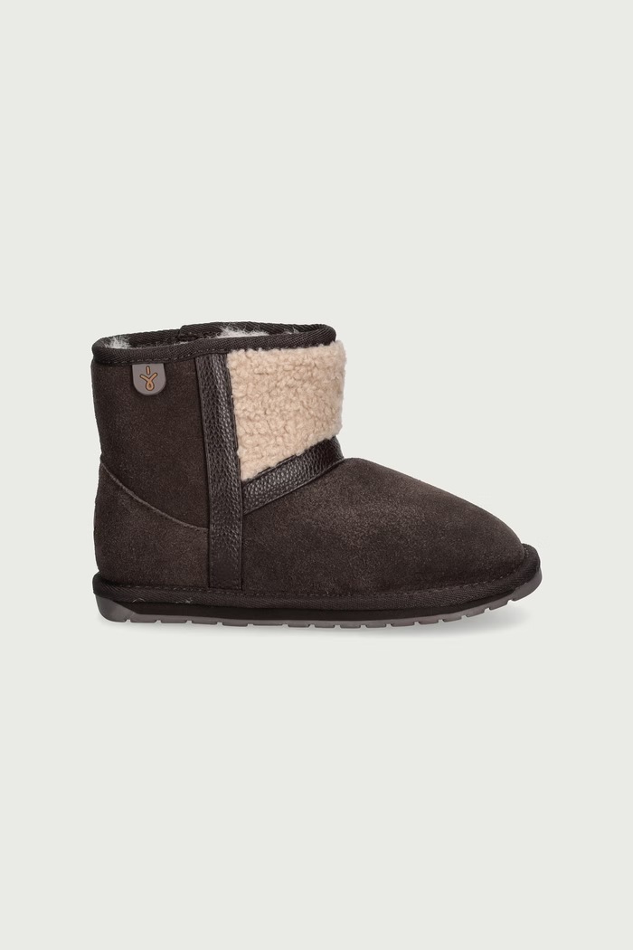 Emu Australia Buty zimowe dziecięce zamszowe Madden Mini K13346.Madden.Mini brązowy AW26