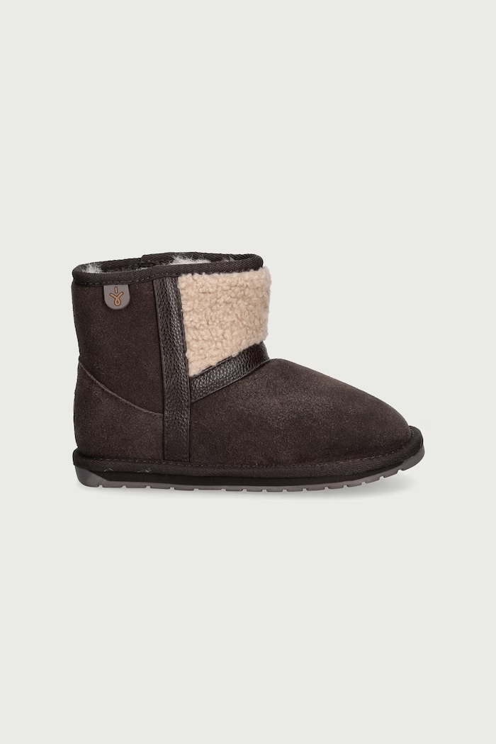 Emu Australia Buty zimowe dziecięce zamszowe Madden Mini K13346.Madden.Mini brązowy AW26