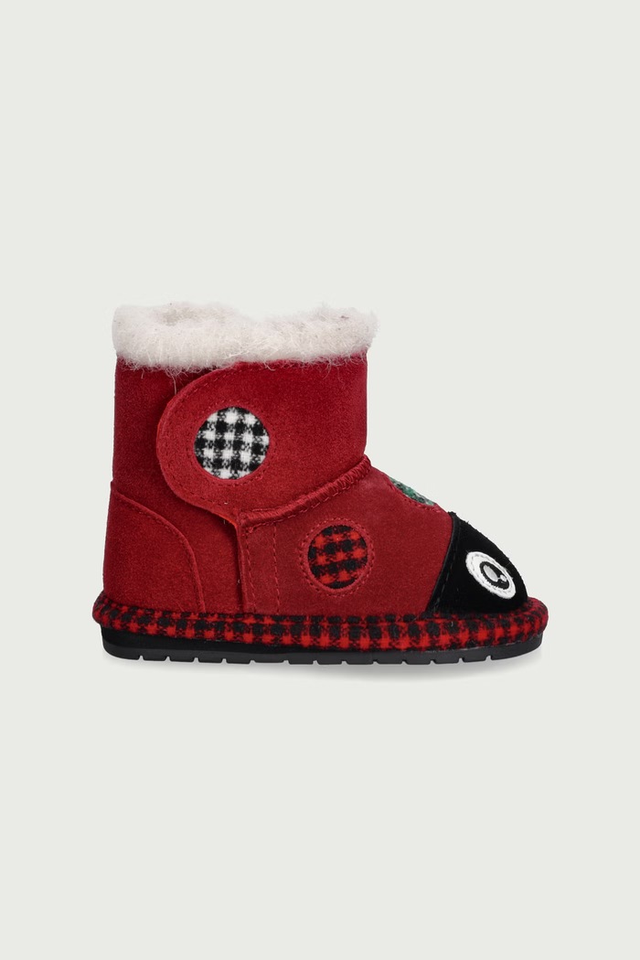Emu Australia Śniegowce dziecięce zamszowe Lenny Ladybug Walker B13326.Lenny.Ladybug.Wa czerwony AW26