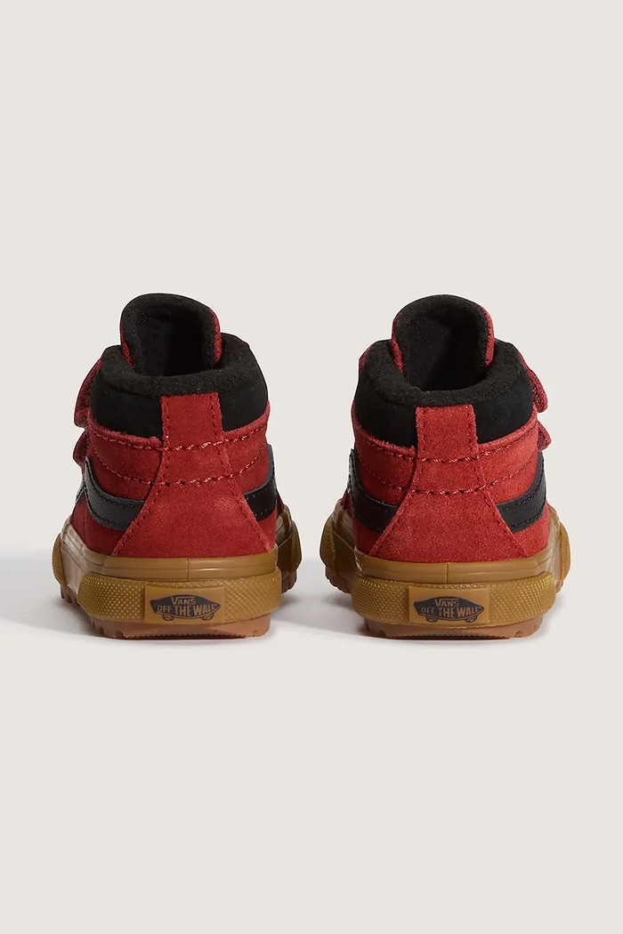 Chłopiec Vans SK8-Mid Reissue V Insulated sneakersy dziecięce zamszowe VN000Z9FBRD1 czerwony