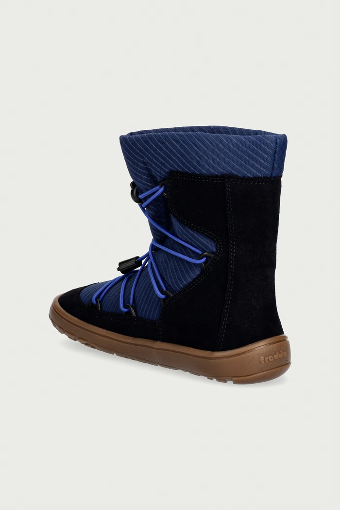 Αγορίστικα Froddo Μπότες χιονιού Παιδικές BAREFOOT TEX TRACK WOOL G3160251.31.35 σκούρο μπλε