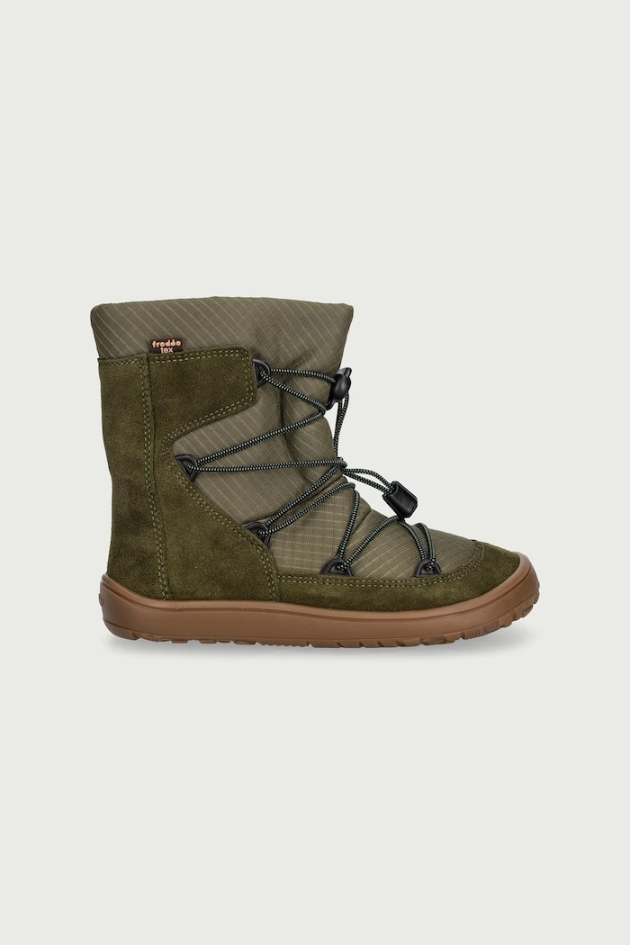 Froddo Śniegowce dziecięce BAREFOOT TEX TRACK WOOL G3160251.31.35 zielony AW26