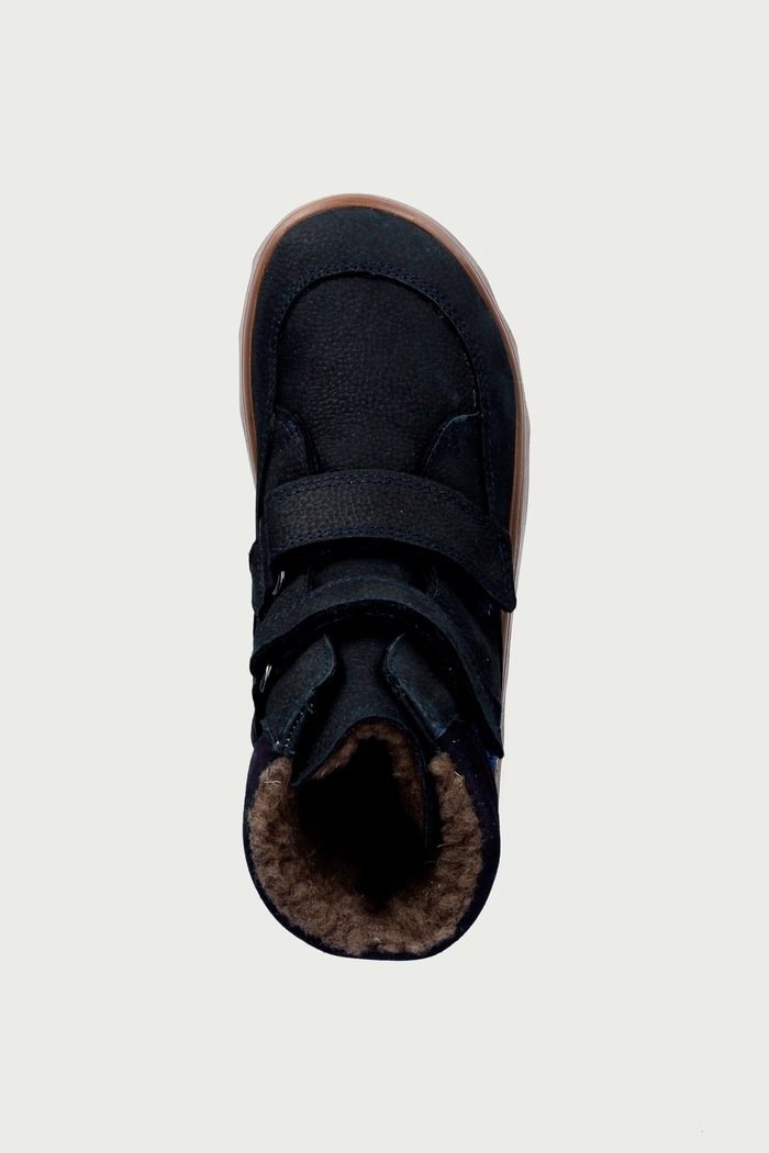 Παπούτσια χειμερινά Παιδικά δερμάτινα ZERU TEX WINTER BAREFOOT Froddo G3160240.31.35 σκούρο μπλε