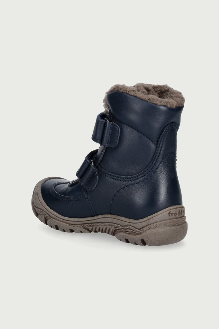 Dječaci Froddo Obuća zimska za djecu od kože LINZ WOOL TEX HIGH G3160230.25.30 plava