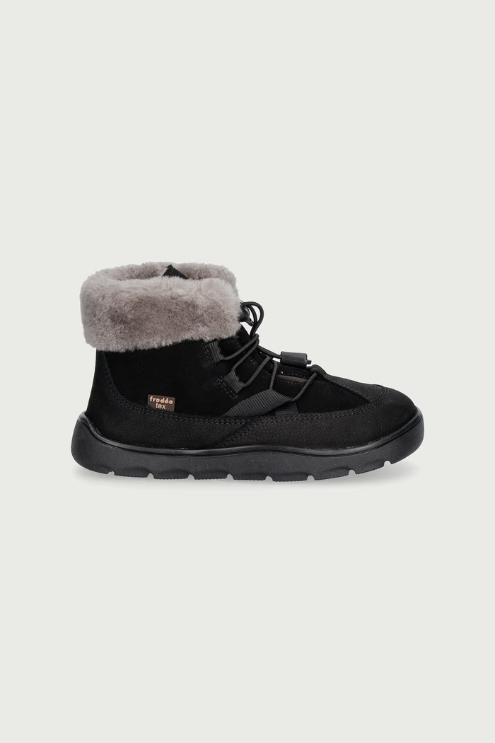 Froddo Obuća zimska za djecu od kože ZERU TEX COSY BAREFOOT G3110258.K.24.30 crna AW26