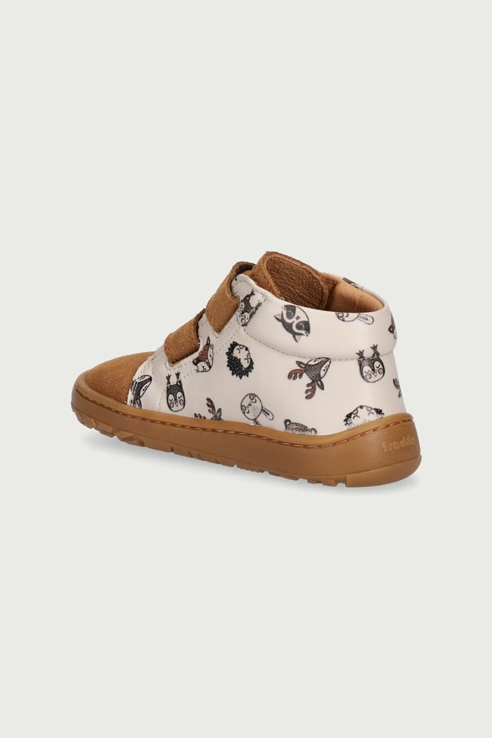Chłopiec Froddo Półbuty dziecięce skórzane BAREFOOT FIRST STEP G2130369.25.30 beżowy