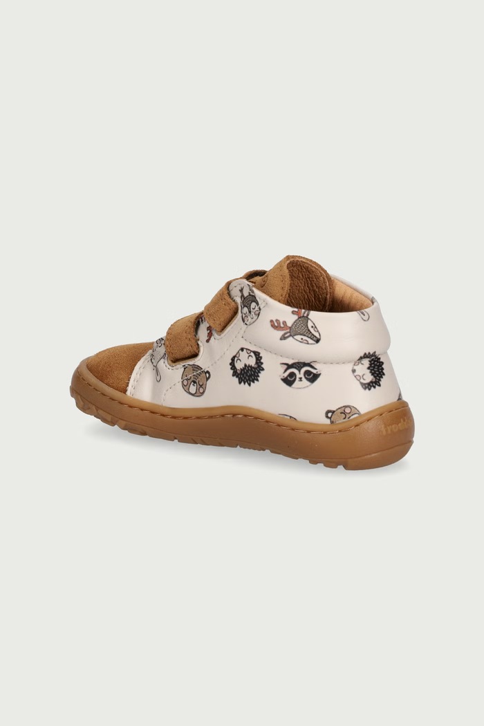 Chłopiec Froddo Półbuty dziecięce skórzane BAREFOOT FIRST STEP G2130369.20.24 beżowy
