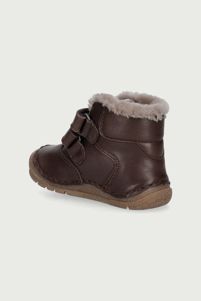 Chlapec Froddo Topánky zimné detské kožené PAIX UP WINTER G2110143 hnedá