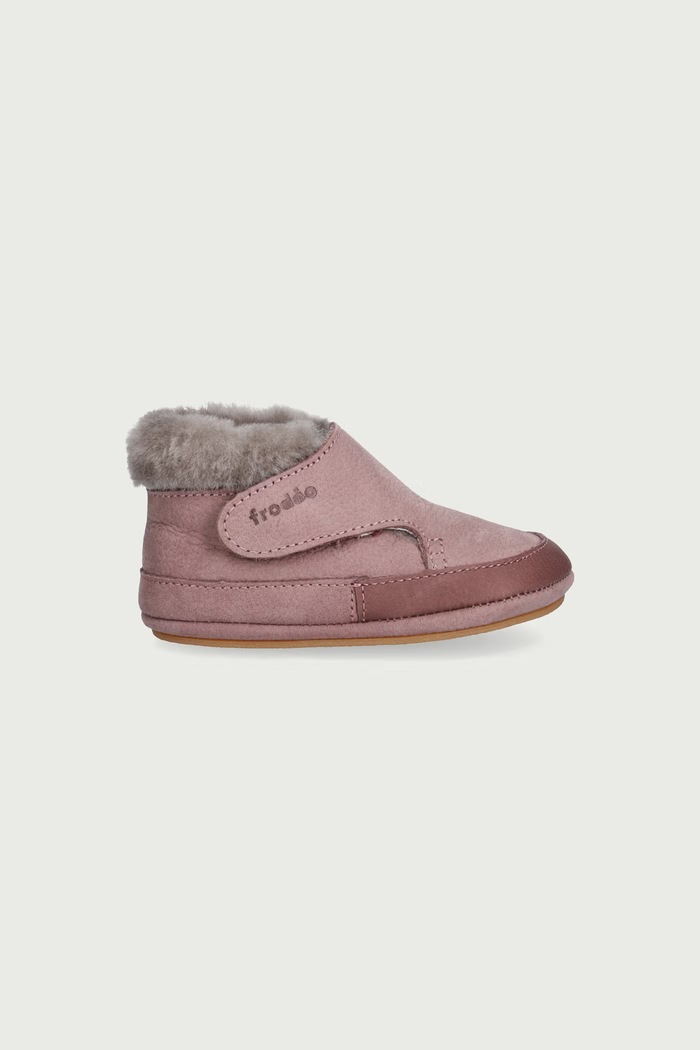 Froddo Obuća za bebe od kože BAREFOOT FURRY WALK G1160004 roza AW26