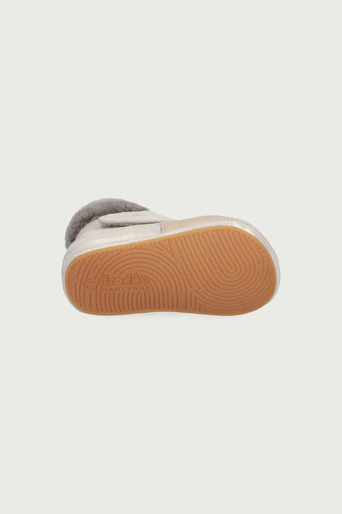 Buty niemowlęce skórzane BAREFOOT FURRY WALK Froddo beżowy G1160004