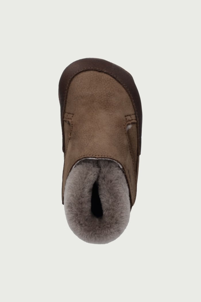 Obuća za bebe od kože BAREFOOT FURRY WALK Froddo G1160004 smeđa