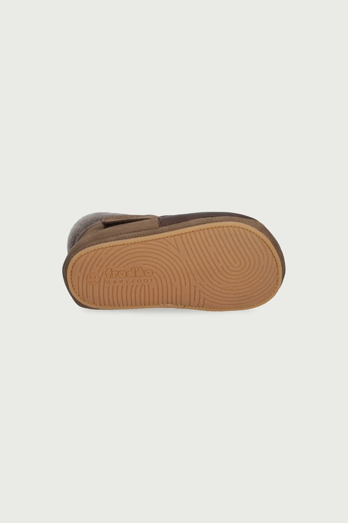 Obuća za bebe od kože BAREFOOT FURRY WALK Froddo smeđa G1160004