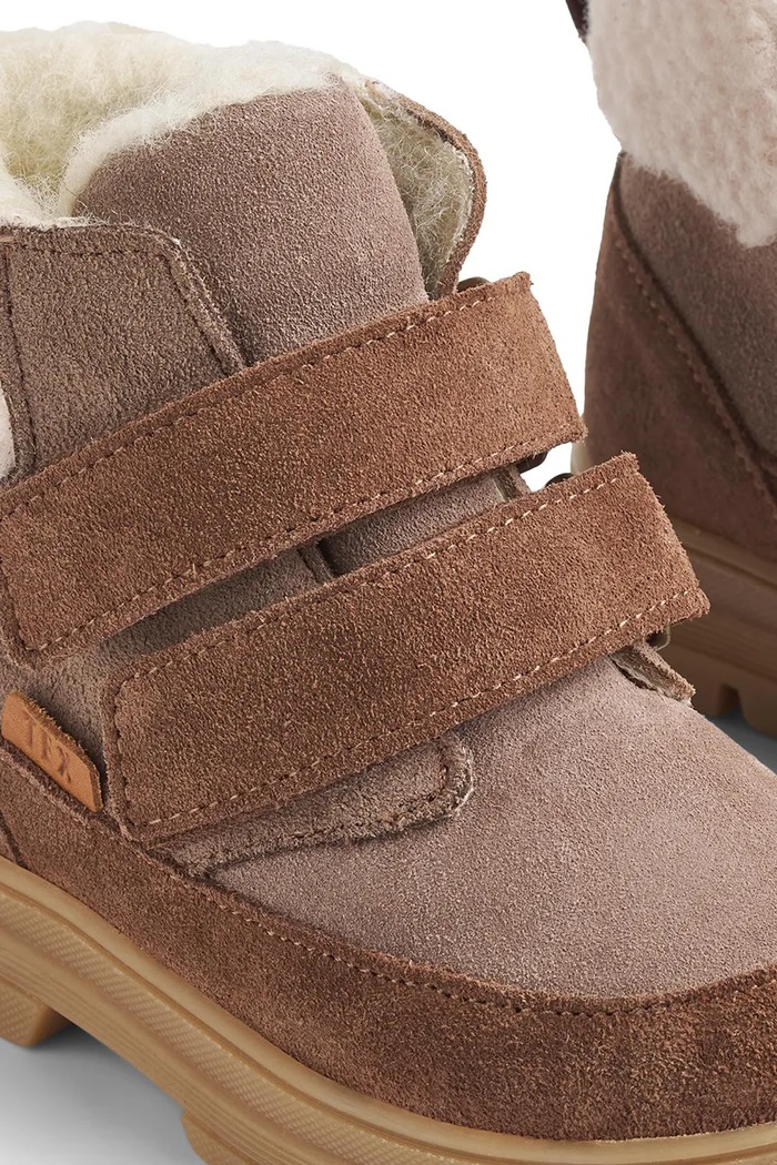 Chłopiec Wheat Buty zimowe dziecięce zamszowe WF825.01 brązowy