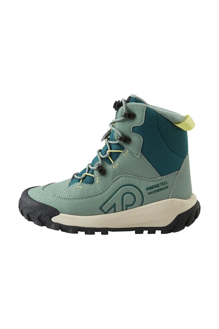 Chłopiec Reima Buty zimowe dziecięce Kulkuri Frost 5400183A.9BY2 zielony