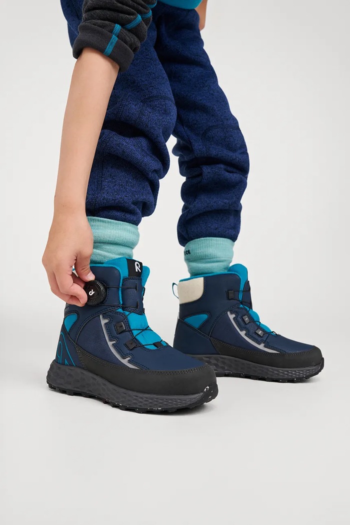 Reima Buty zimowe dziecięce Hallava Quicklock granatowy 5400164A.9BY2