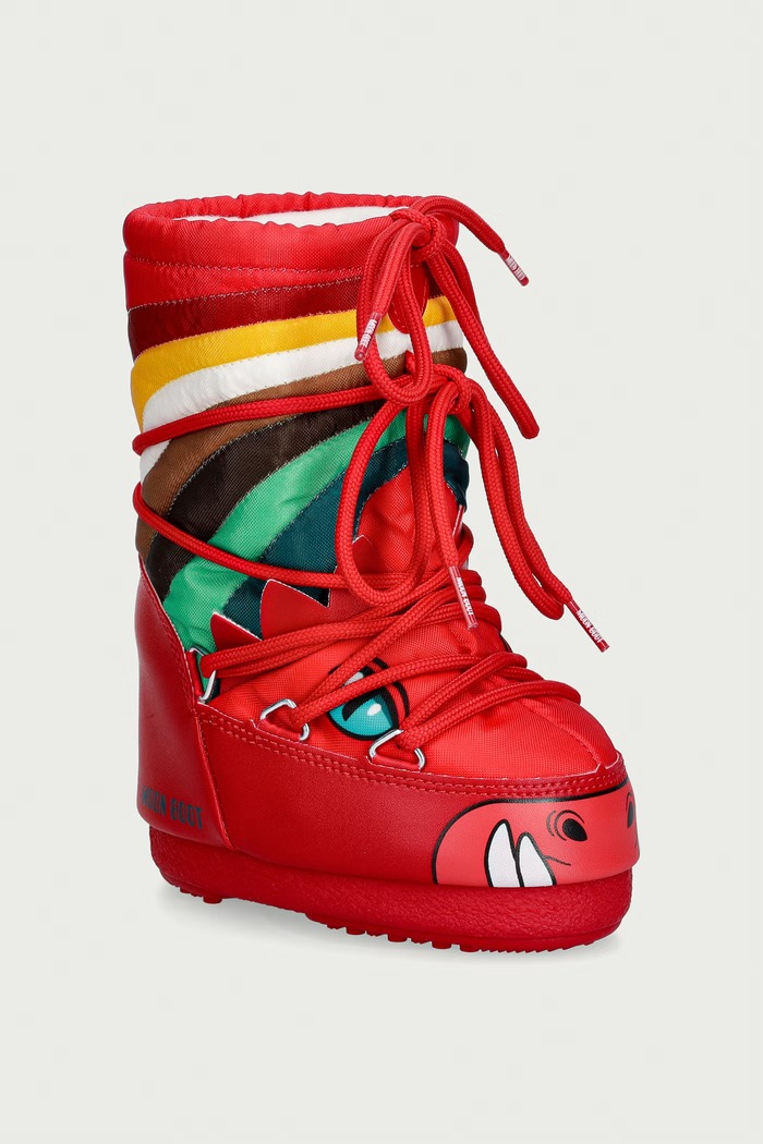Moon Boot zimske čizme za djecu MB ICON DINO crvena 80D3400320