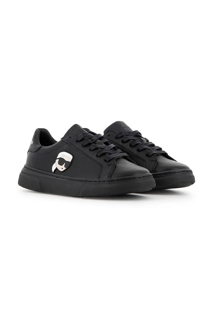 Karl Lagerfeld маратонки за деца от кожа черен Z31407.32.35