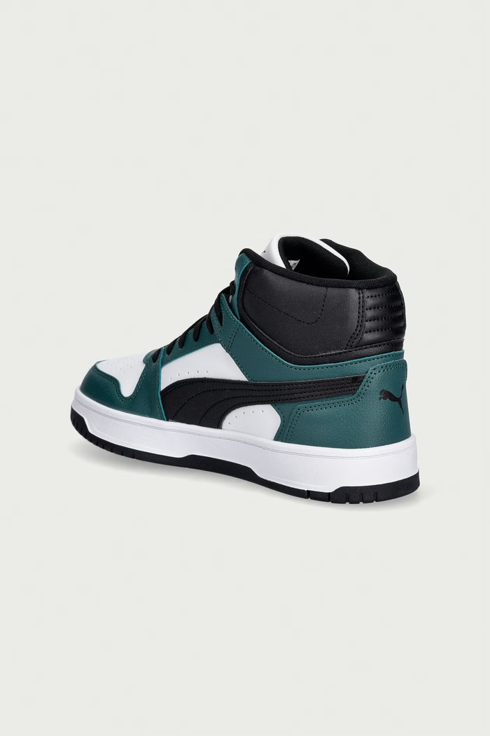 Chłopiec Puma Rebound Slam Mid Mid sneakersy dziecięce 408800 zielony