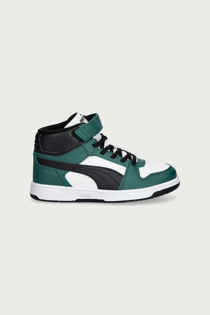 Puma Rebound Slam Mid AC+ PS sneakersy dziecięce 408801 zielony AW26