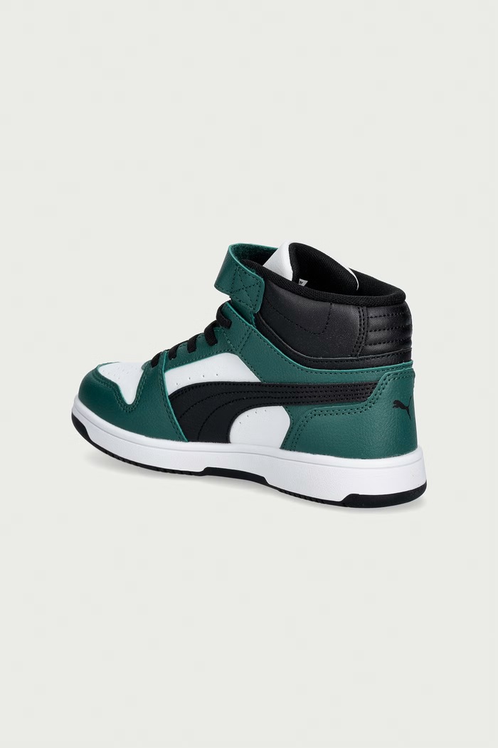 Chłopiec Puma Rebound Slam Mid AC+ PS sneakersy dziecięce 408801 zielony