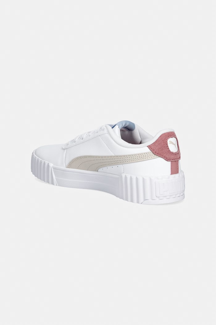Chłopiec Puma Carina 3.0 Winter Safari Jr sneakersy dziecięce 408378 biały