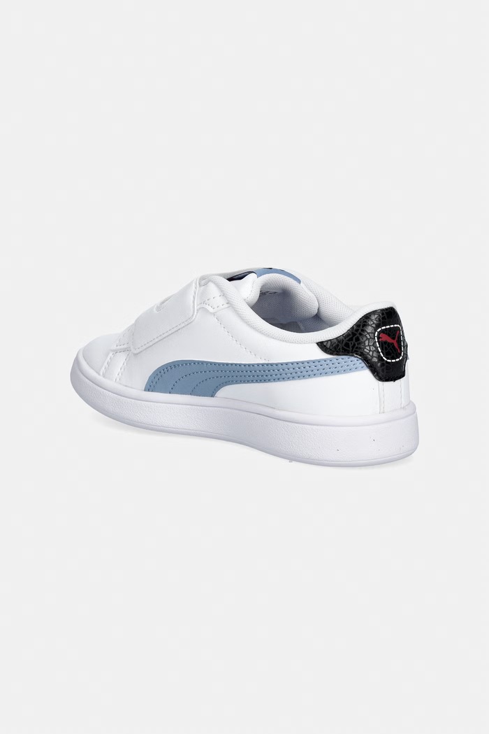 Chłopiec Puma Smash 3.0 Racing Crew V PS sneakersy dziecięce 408385 biały