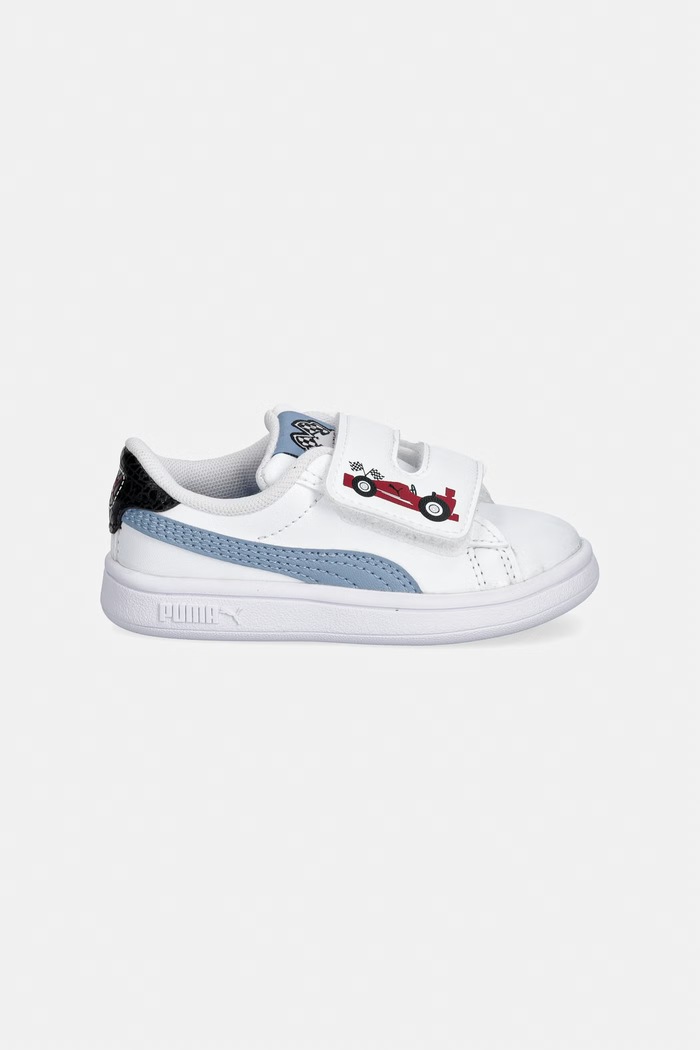 Puma Smash 3.0 Racing Crew V Inf sneakersy dziecięce 408386 biały AW26