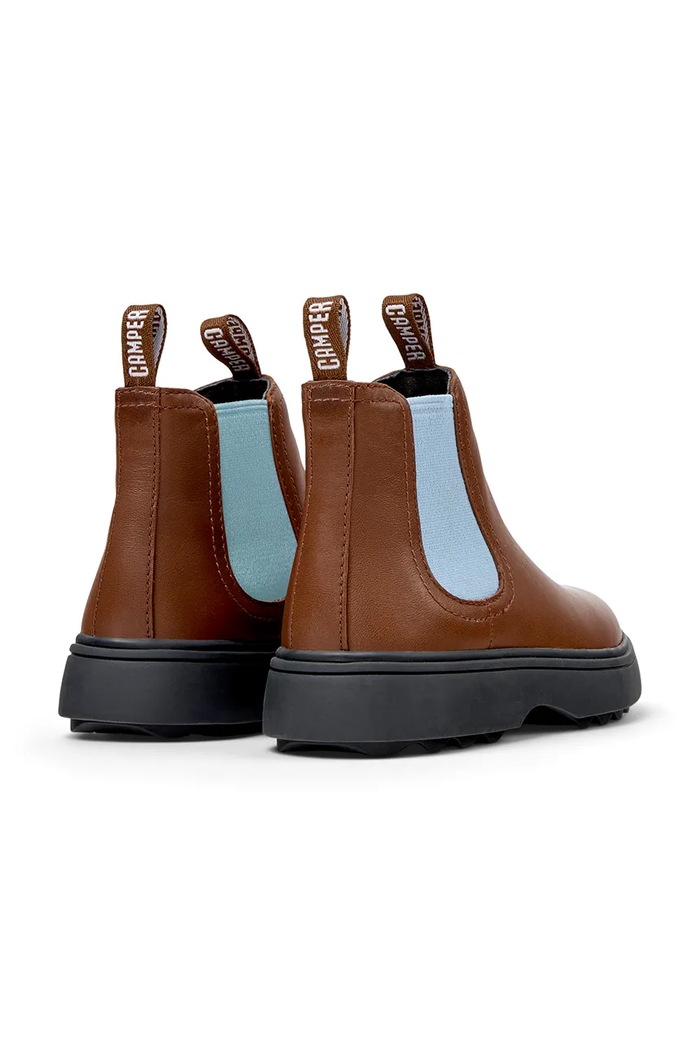 CHLAPEC Camper Kotníkové Chelsea boty dětské kožené Norte TWS Kids K900149.28.34.TWS hnědá