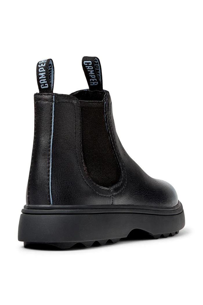 CHLAPEC Camper Kotníkové Chelsea boty dětské kožené Norte Kids K900149.030 černá