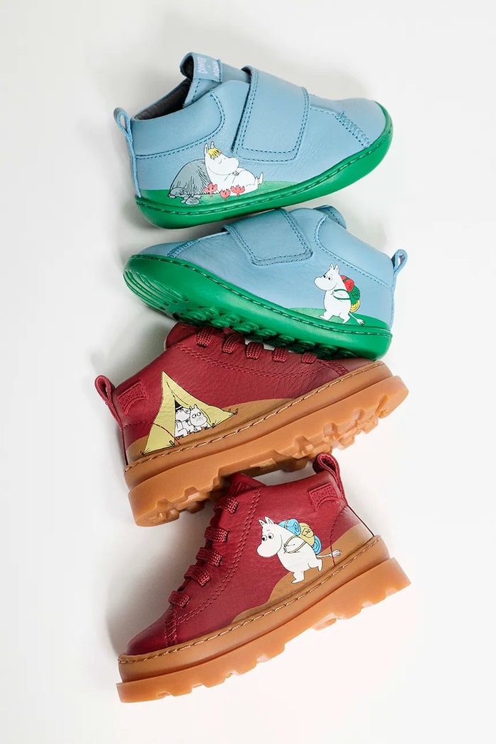 Camper Μποτάκια Παιδικά δερμάτινα Brutus TWS FW by Moomin K900291.TWS.Moomin
