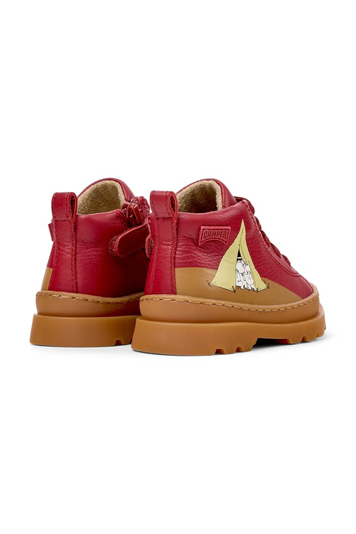 Αγορίστικα Camper Μποτάκια Παιδικά δερμάτινα Brutus TWS FW by Moomin K900291.TWS.Moomin κόκκινο