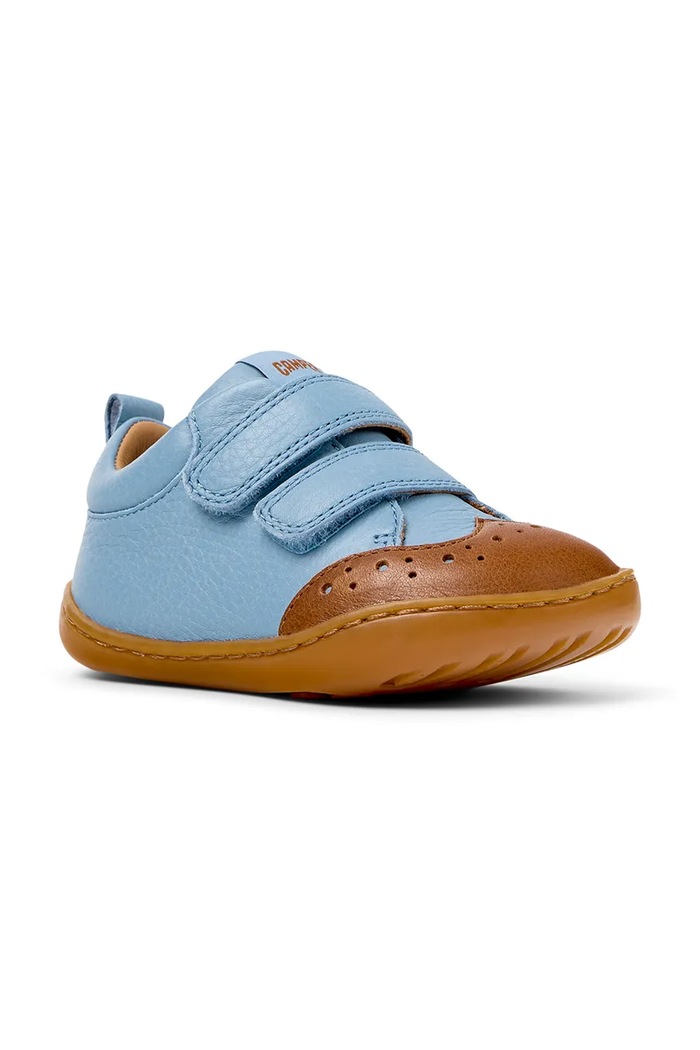 Camper Poltopánky detské kožené Peu Cami FW K800708 modrá AW26