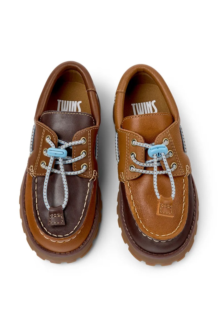 Camper mokasíny detské kožené Compas Kids TWS hnedá K800416.25.34.TWS