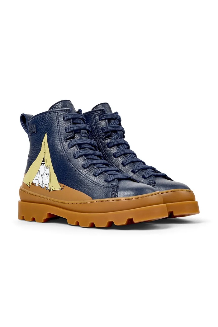 Camper čizme za djecu od kože Brutus TWS Kids by Moomin K900179.28.34.TWS.Moomi mornarsko plava AW26