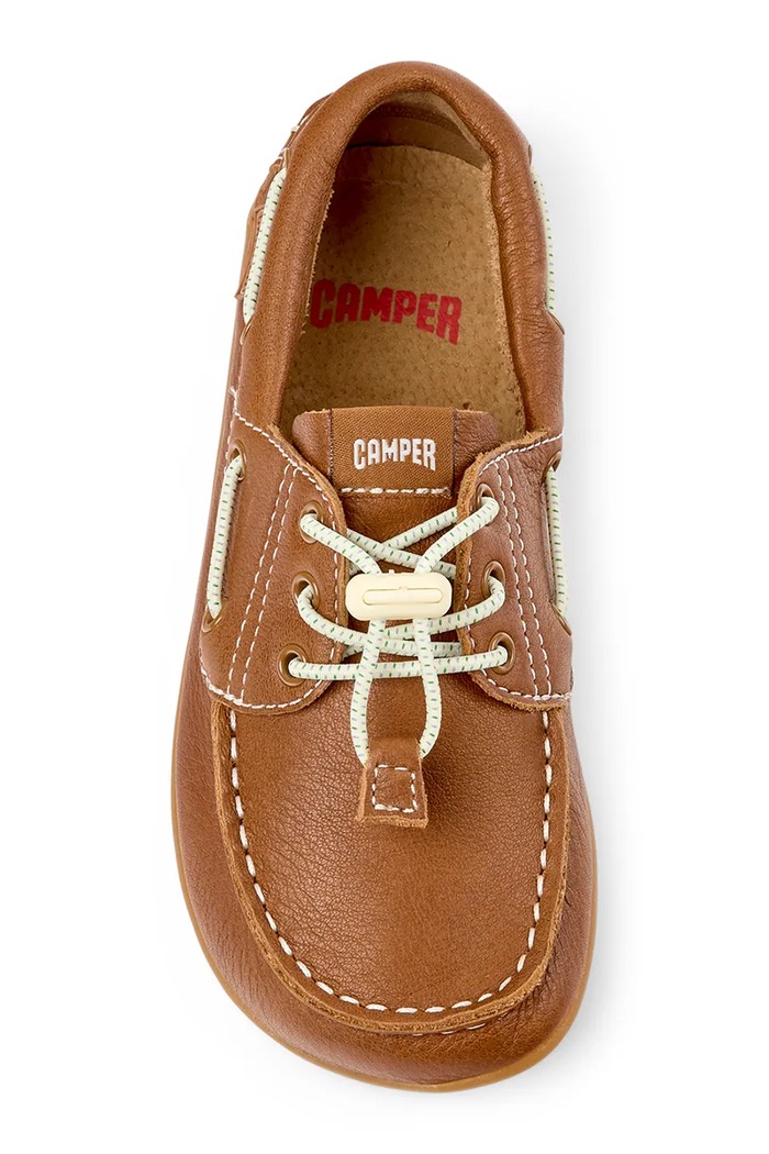 Camper mokasinke za djecu od kože Peu Cami Kids smeđa K800689.25.27