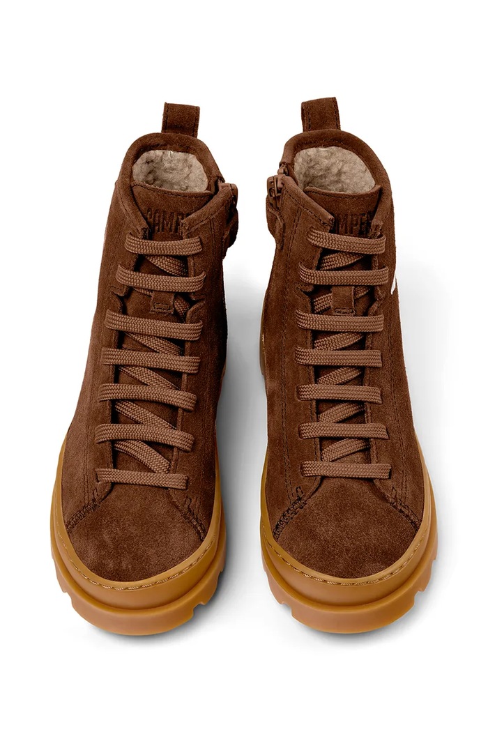 Παπούτσια χειμερινά παιδικά δερμάτινα Brutus TWS Kids Camper K900179.28.38.TWS καφέ