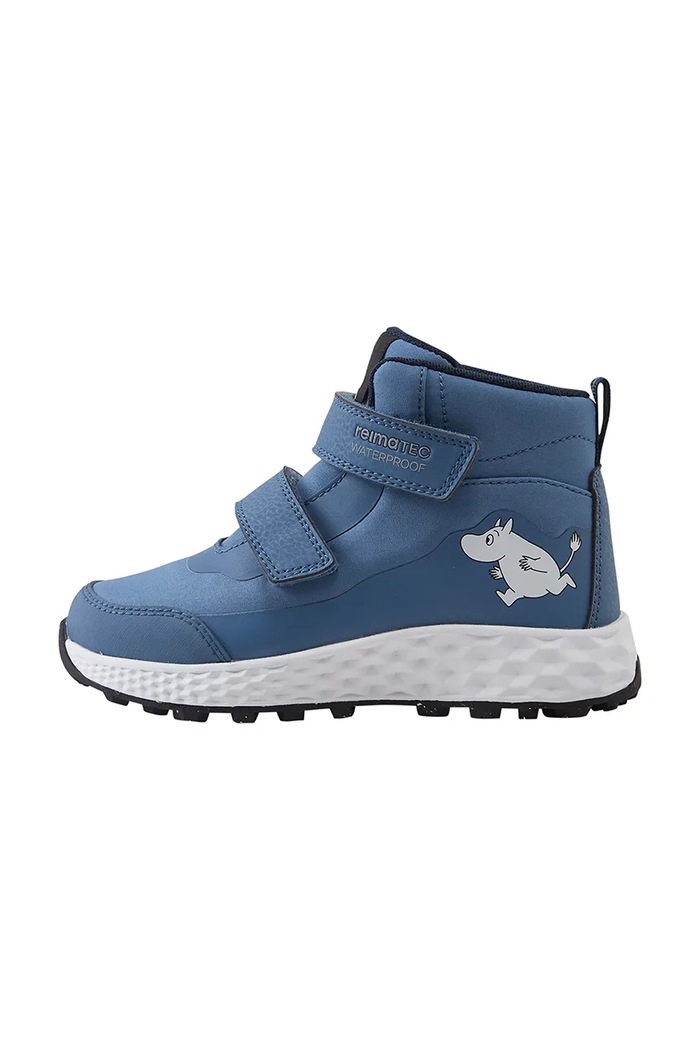 Chłopiec Reima buty trekkingowe dziecięce Hiivin Moomin 5400145M.9BY2 niebieski