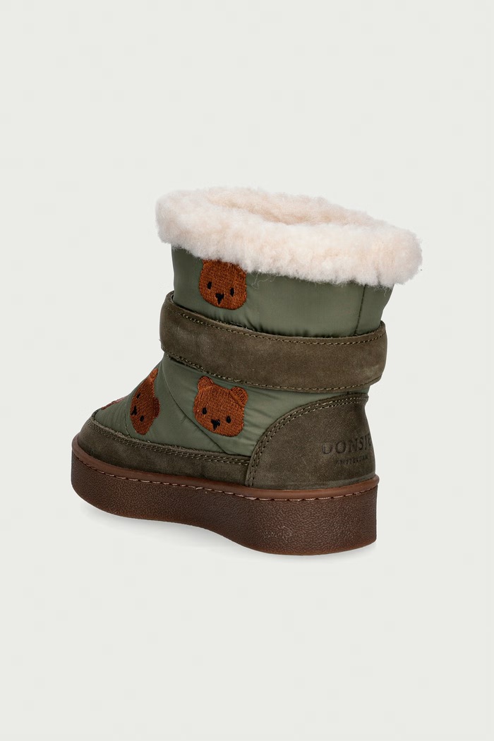 Chłopiec Donsje śniegowce dziecięce Ritto Boots Bear 1507201 zielony