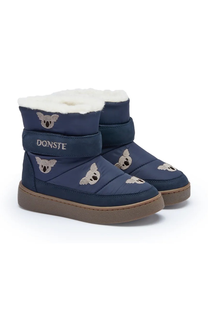 Donsje śniegowce dziecięce Kitto Boots Koala 2033702.29.33 granatowy AW26