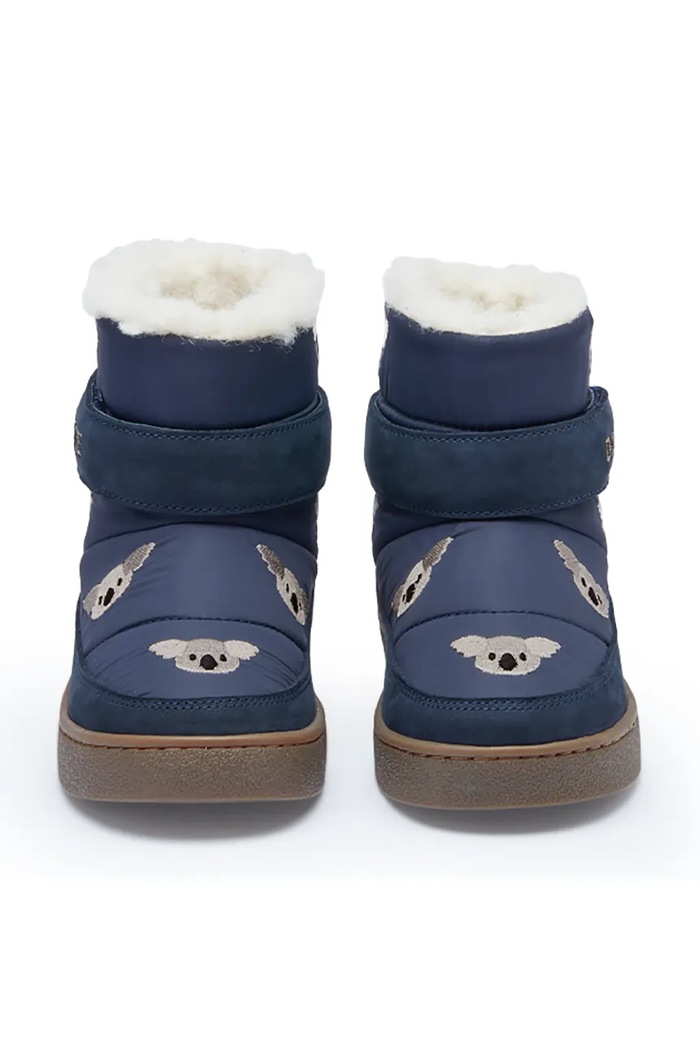 Chłopiec Donsje śniegowce dziecięce Kitto Boots Koala 2033702.22.28 granatowy