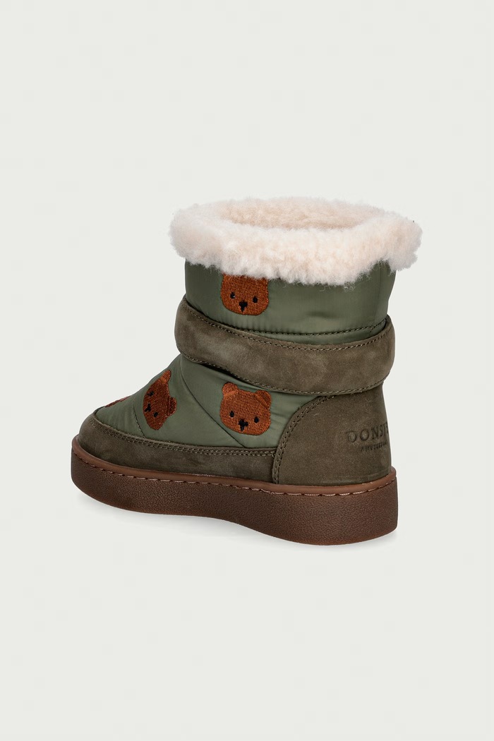 Chłopiec Donsje śniegowce dziecięce Kitto Boots Bear 2033701.22.28 zielony