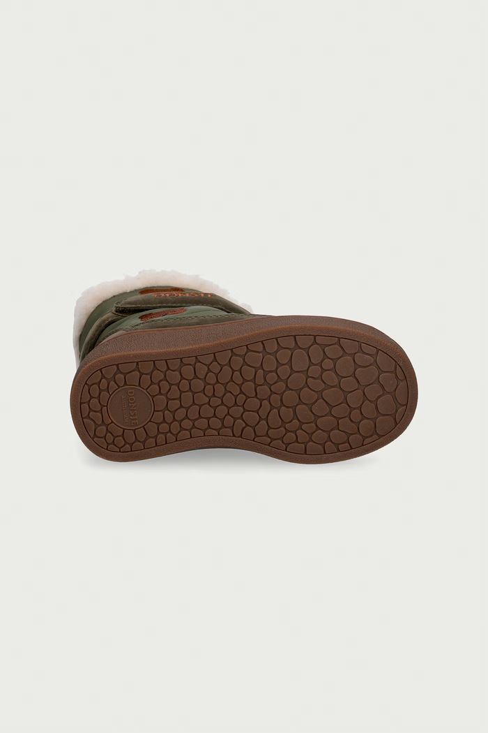 Donsje śniegowce dziecięce Kitto Boots Bear 2033701.22.28 zielony